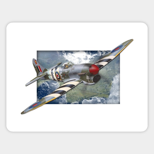 Hawker Typhoon Magnet by The Blue Box